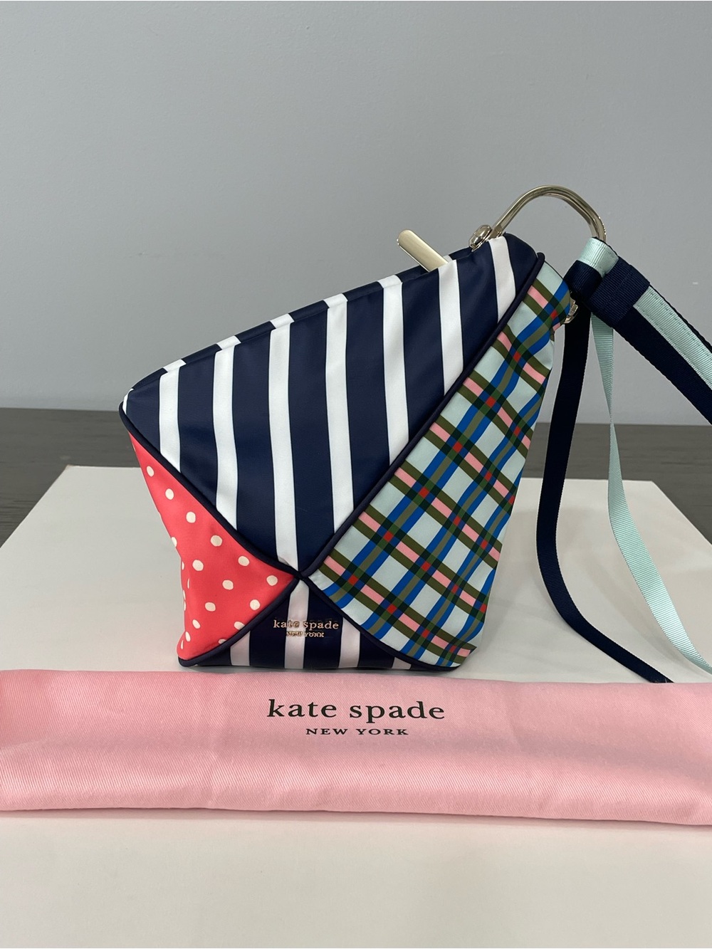 kate spade Navy Stripe & Multicolor Patchwork